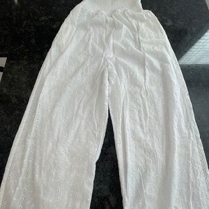 White cotton jumpsuit